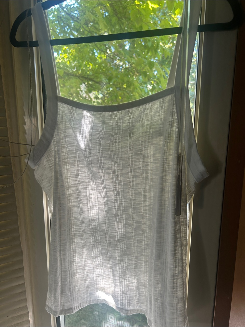 WHITE TANK TOP, new. Unworn , stretchy straps / slightly see thru/ comfy summer😊